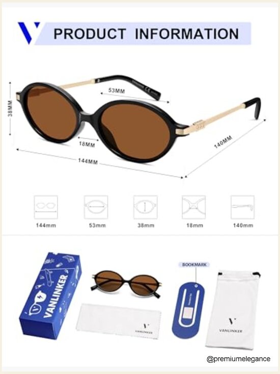 Trendy Oval Retro Vintage Sunglasses for Women Men VL9903 main image 4